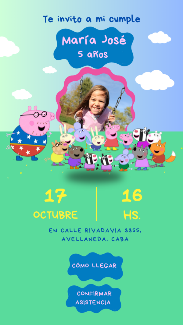 Cumple infantil- Peppa Pig - Imagen 2