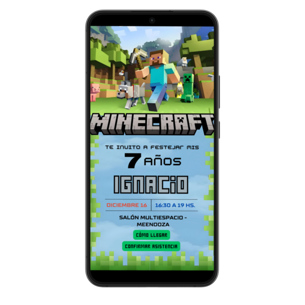 Cumple infantil- Minecraft