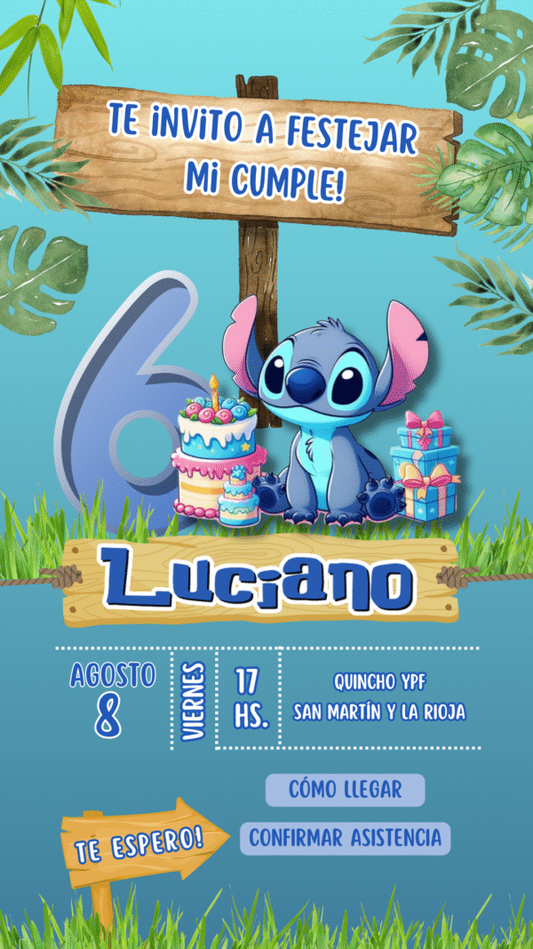 Modelo infantil Stich