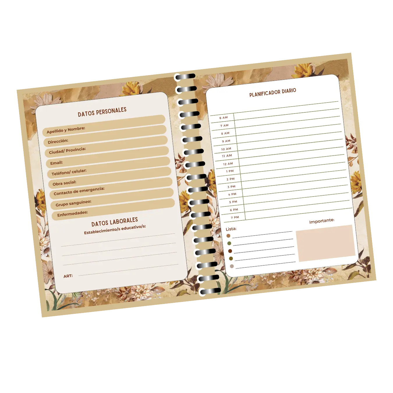 Planner docente imprimible- VINTAGE - Imagen 2